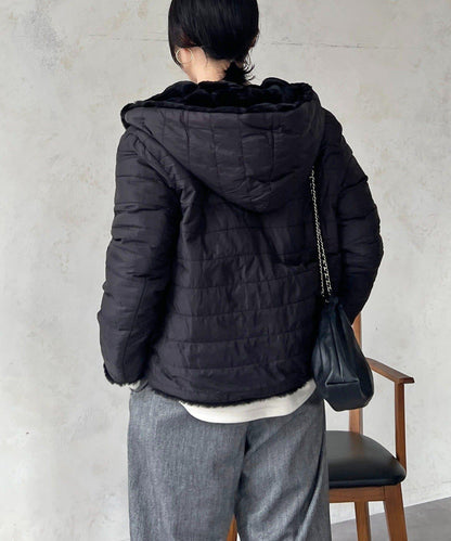 可雙面穿仿皮草夾克