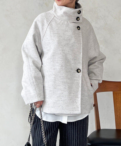 立領短款外套