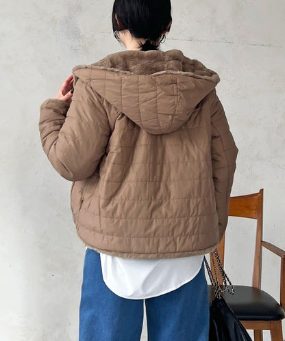 可雙面穿仿皮草夾克