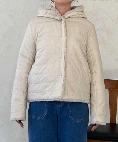 可雙面穿仿皮草夾克