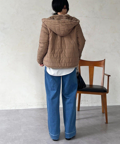 可雙面穿仿皮草夾克