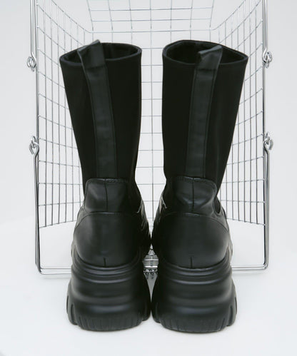 【yomo企畫】彈力厚底中筒靴