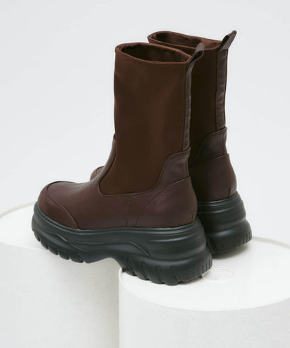 【yomo企畫】彈力厚底中筒靴