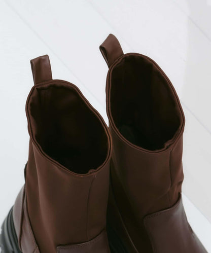 【yomo企畫】彈力厚底中筒靴