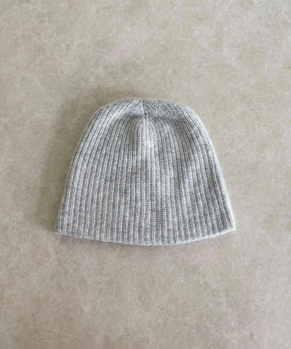 安哥拉羊毛混紡羅紋針織帽