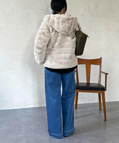 可雙面穿仿皮草夾克