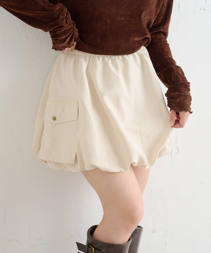 【w closet】泡泡工裝半身裙