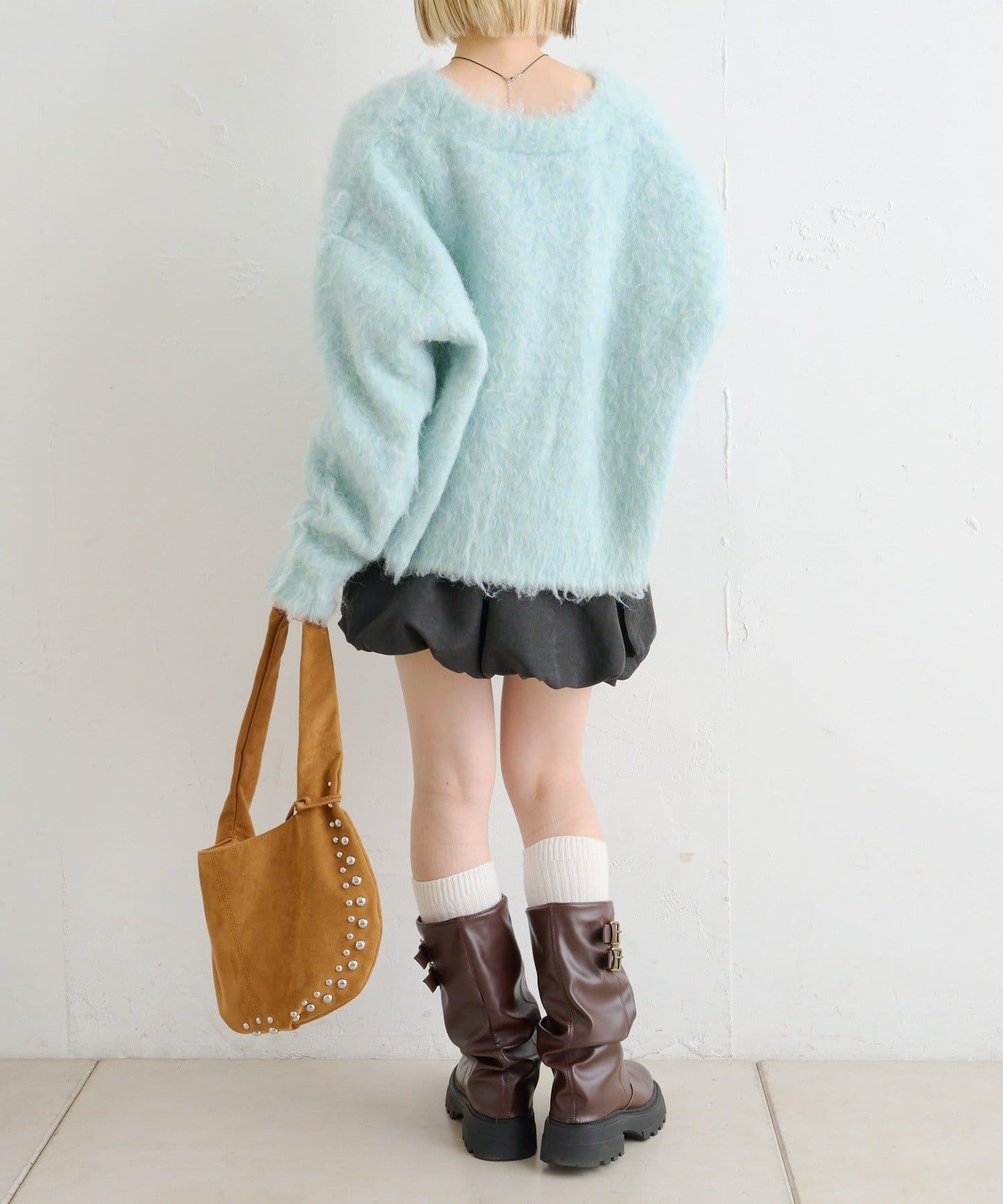 【w closet】泡泡工裝半身裙