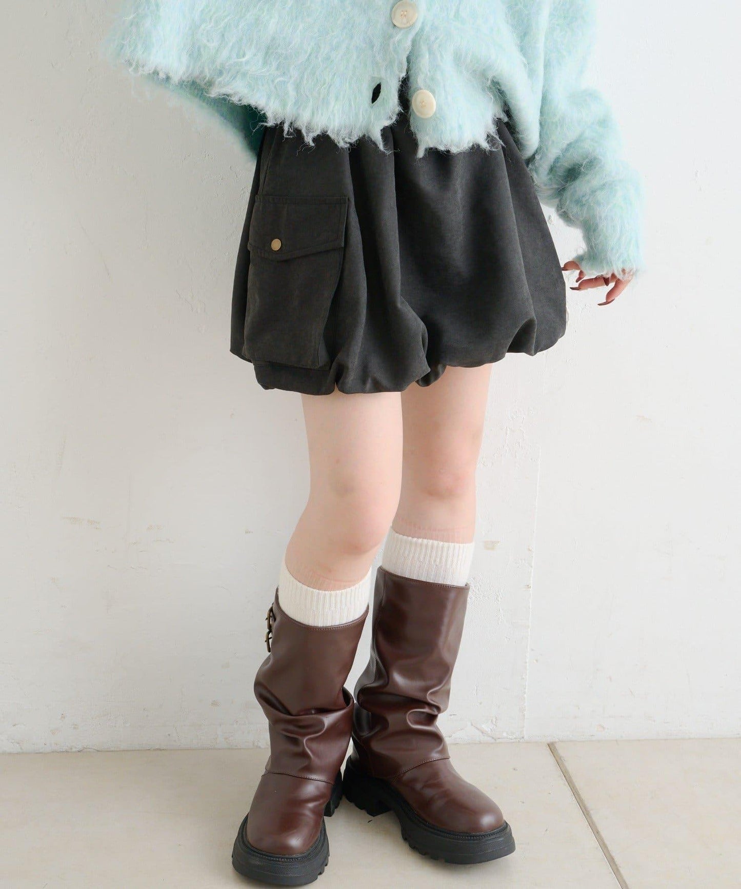 【w closet】泡泡工裝半身裙