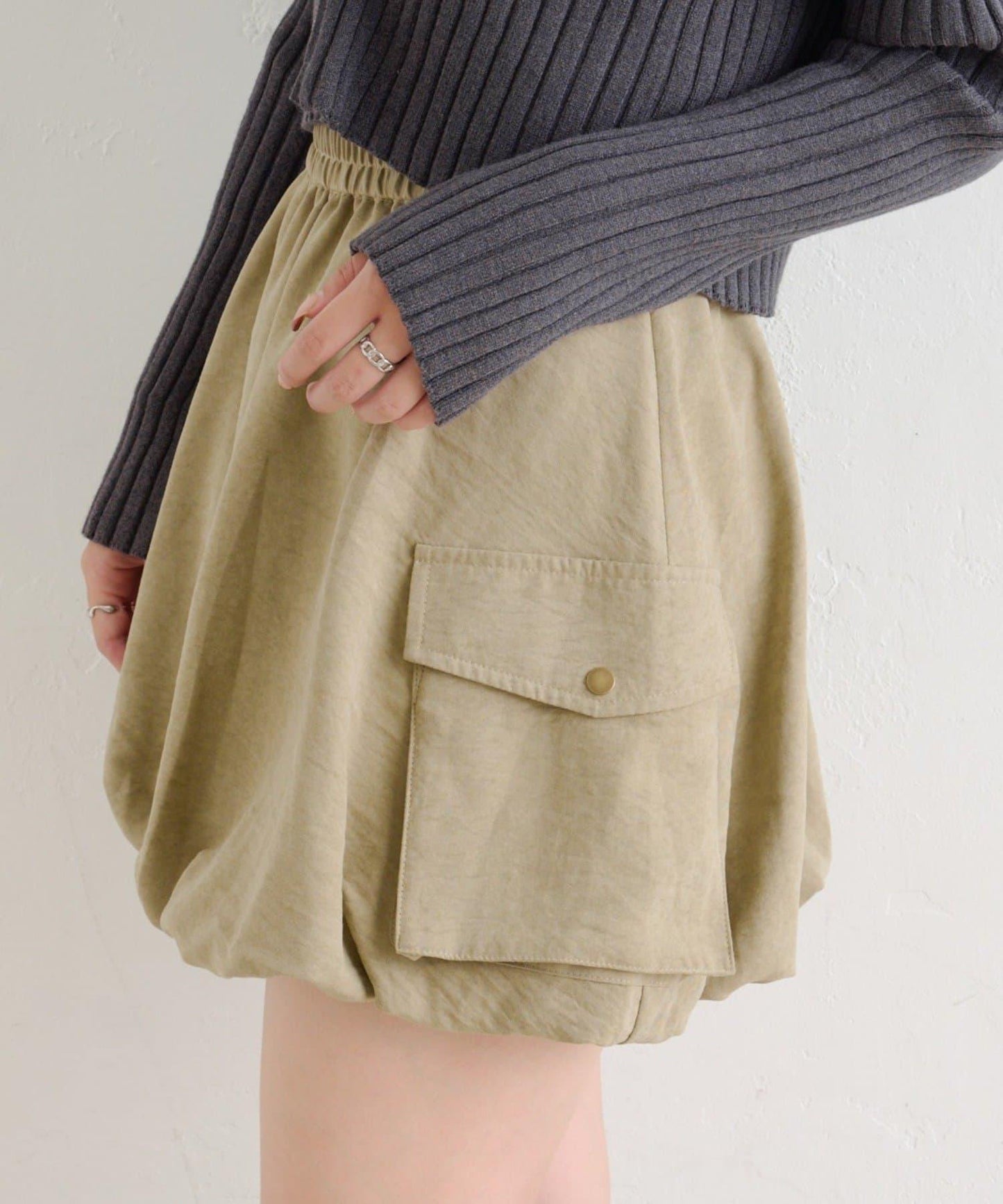 【w closet】泡泡工裝半身裙