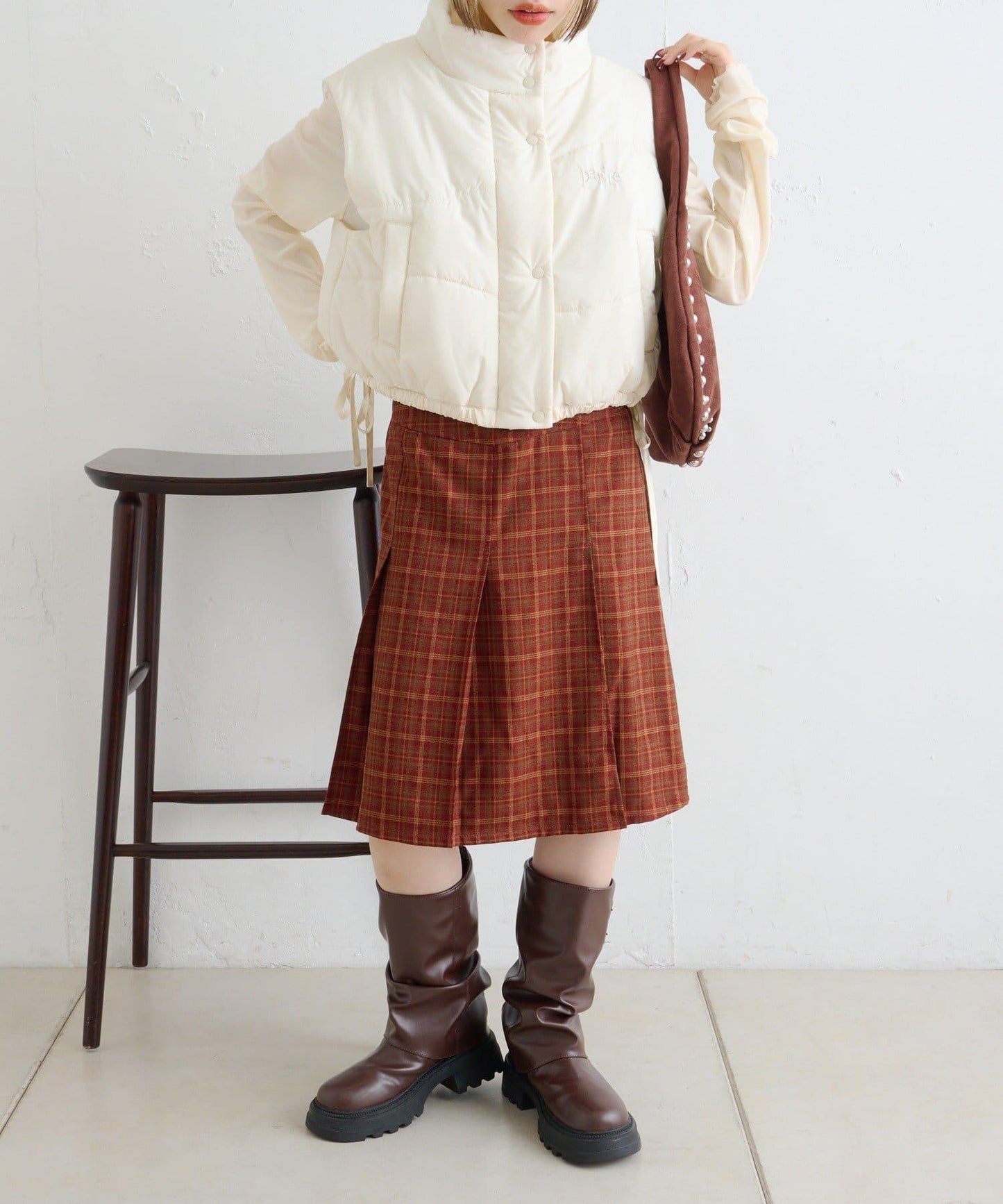 中棉蝴蝶結馬甲