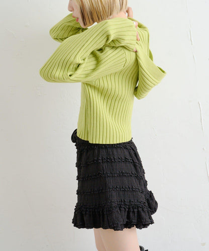 【w closet】WZIP連帽針織衫