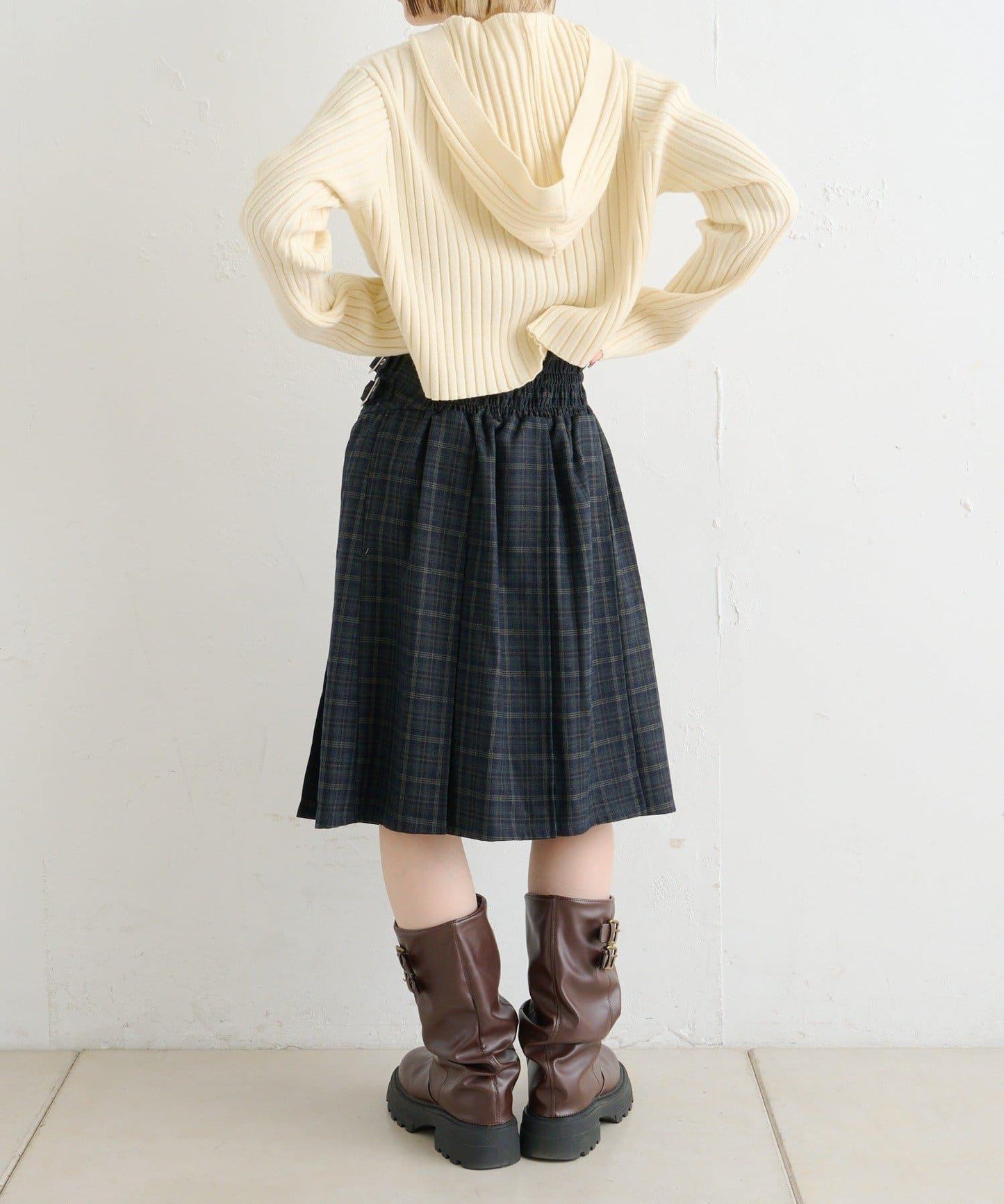 【w closet】WZIP連帽針織衫