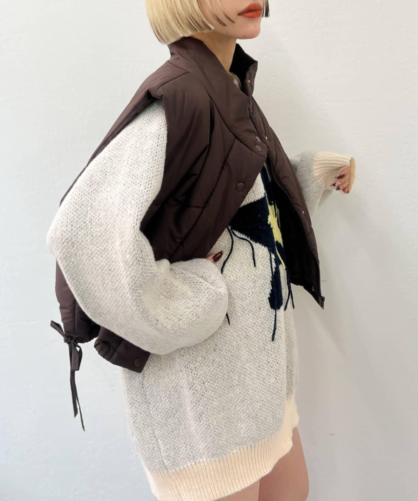 中棉蝴蝶結馬甲