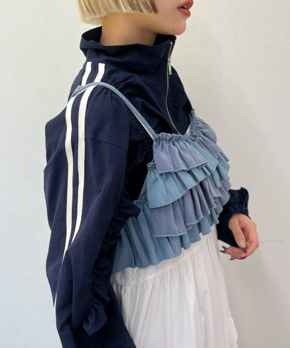 【w closet】荷葉邊吊帶背心