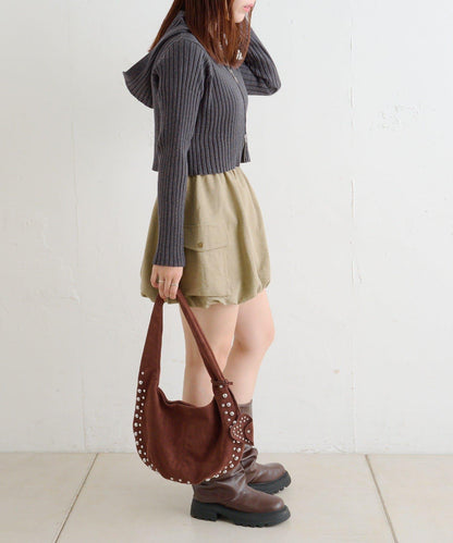 【w closet】WZIP連帽針織衫