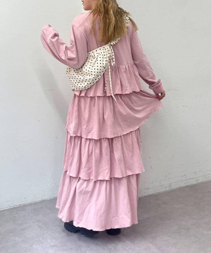 【w closet】層疊剪裁連衣裙