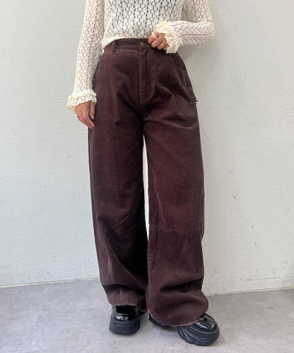 【w closet】燈芯絨破洞褲