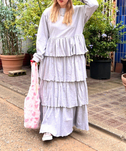 【w closet】層疊剪裁連衣裙