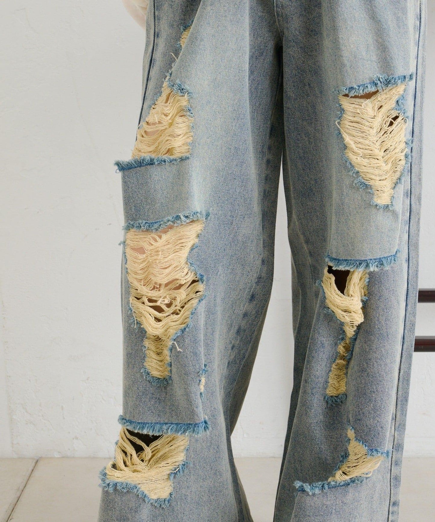 【w closet】破洞做舊牛仔褲