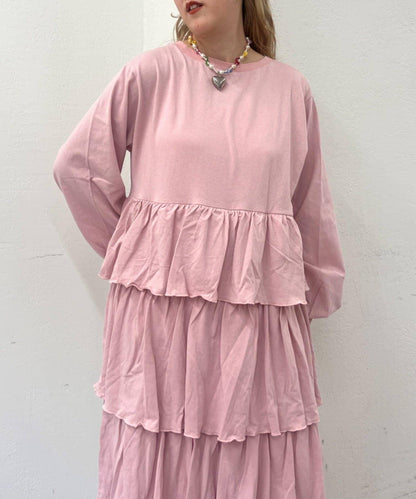 【w closet】層疊剪裁連衣裙