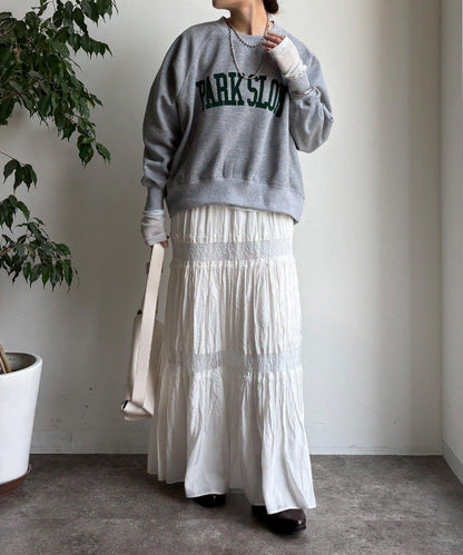 標誌印花寬鬆插肩袖套頭衫