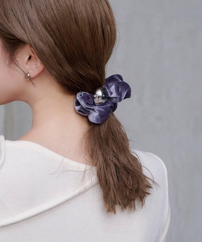 球形天鵝絨髮圈