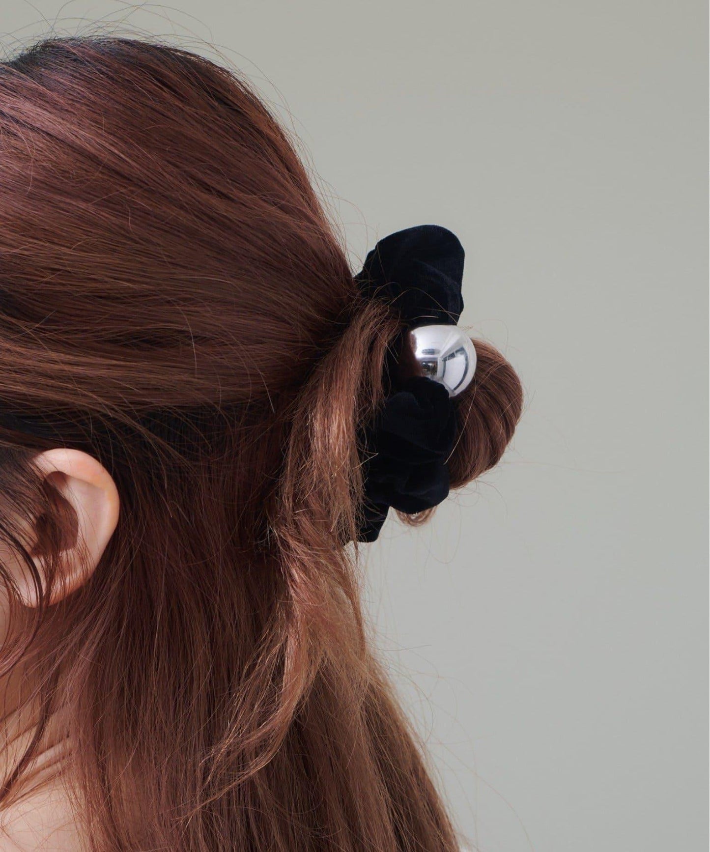 球形天鵝絨髮圈