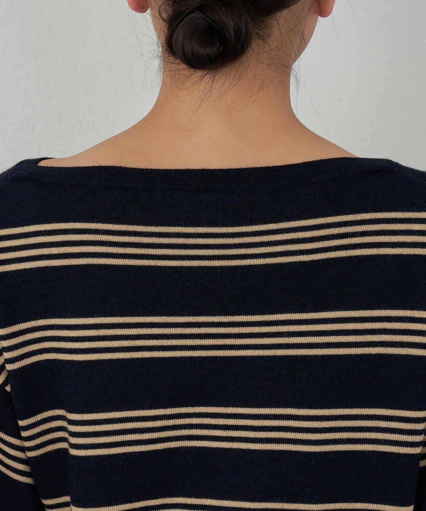 【可手洗】【HERITANOVUM】條紋針織連衣裙