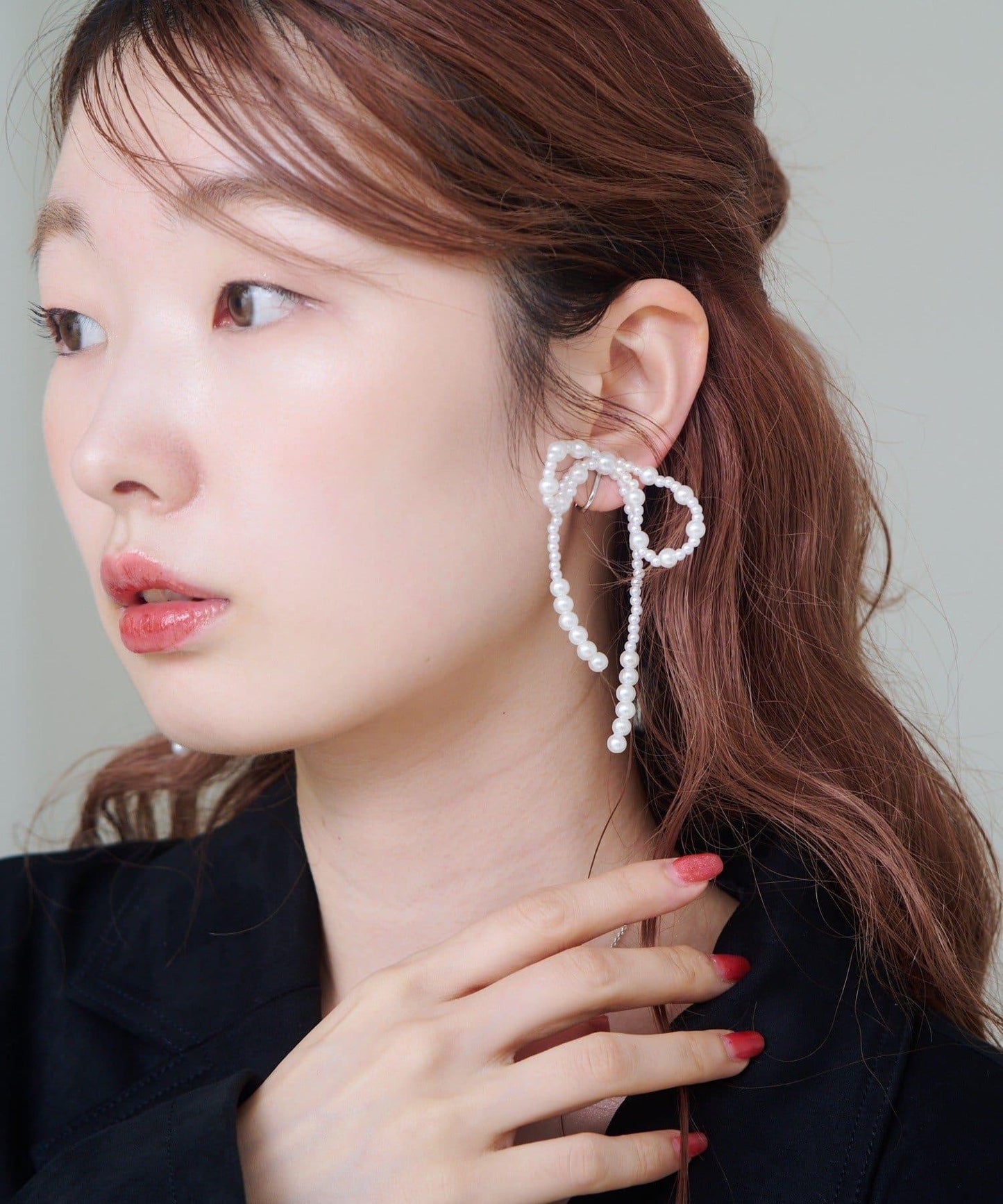 10月25日（週六）12:00/適合多種場合/fiw. 珍珠蝴蝶結耳環