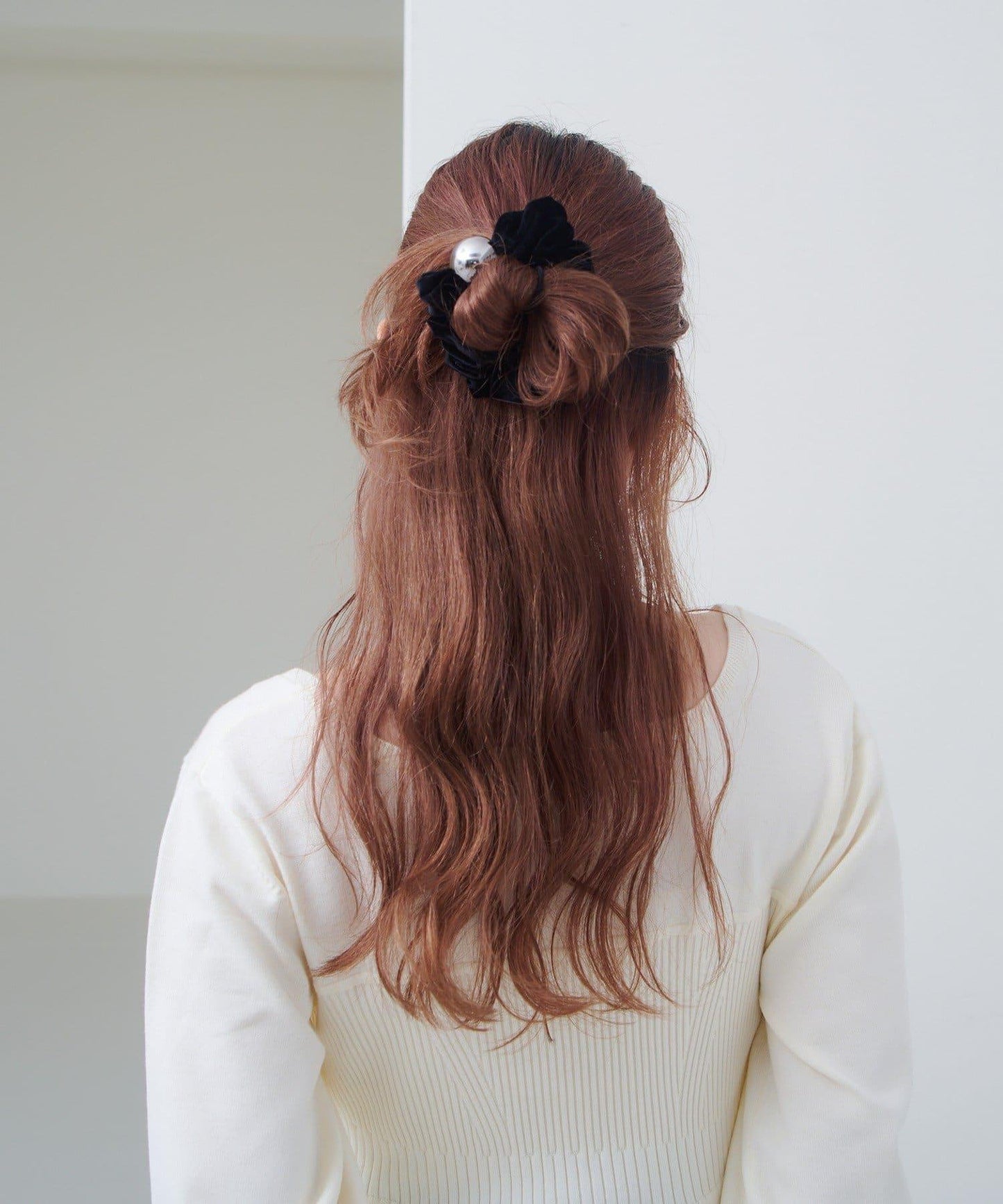 球形天鵝絨髮圈