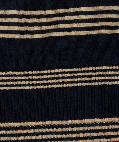 【可手洗】【HERITANOVUM】條紋針織連衣裙