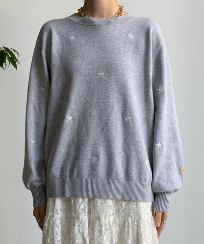 STAR刺繡針織衫