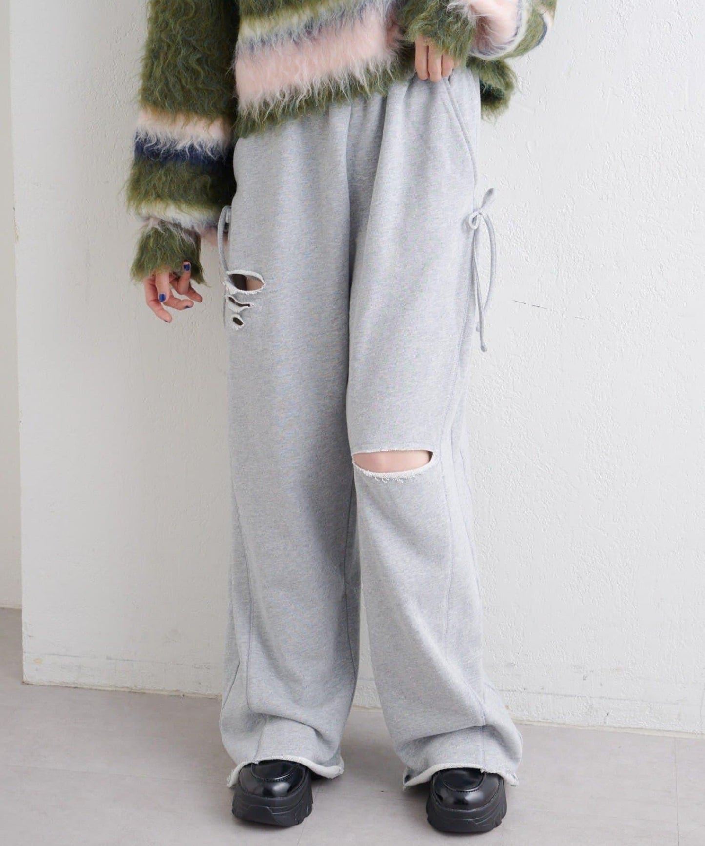 【w closet】蝴蝶結休閒褲