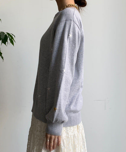 STAR刺繡針織衫