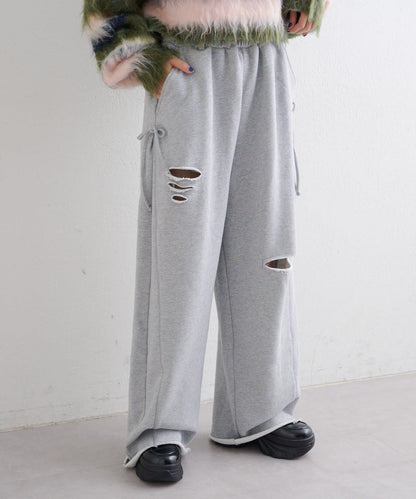 【w closet】蝴蝶結休閒褲