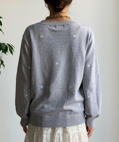 STAR刺繡針織衫