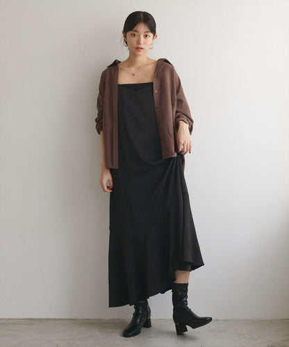 【natural couture】不對稱下襬吊帶連衣裙