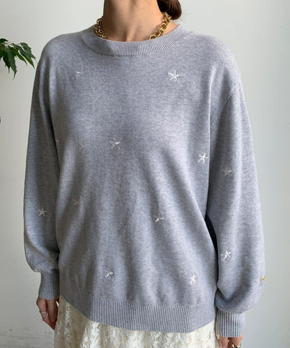 STAR刺繡針織衫