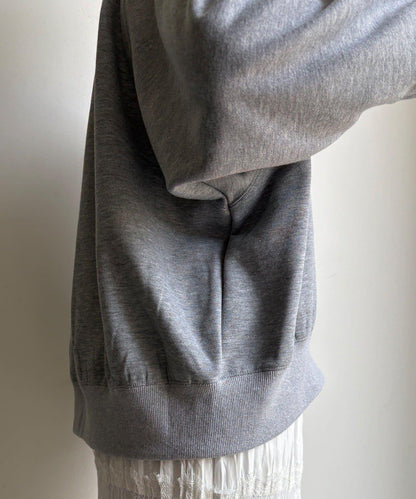 標誌印花寬鬆插肩袖套頭衫