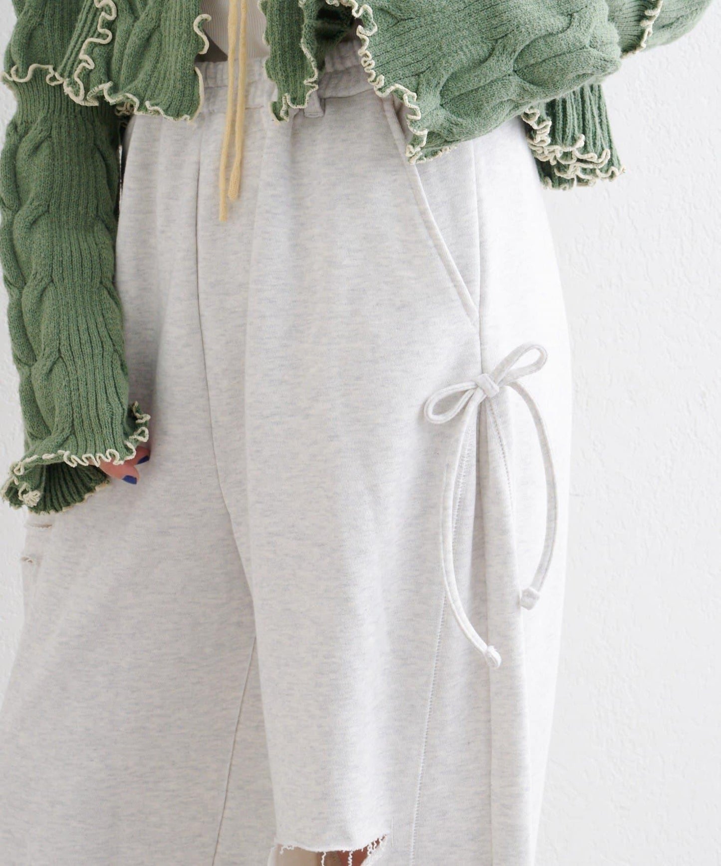 【w closet】蝴蝶結休閒褲