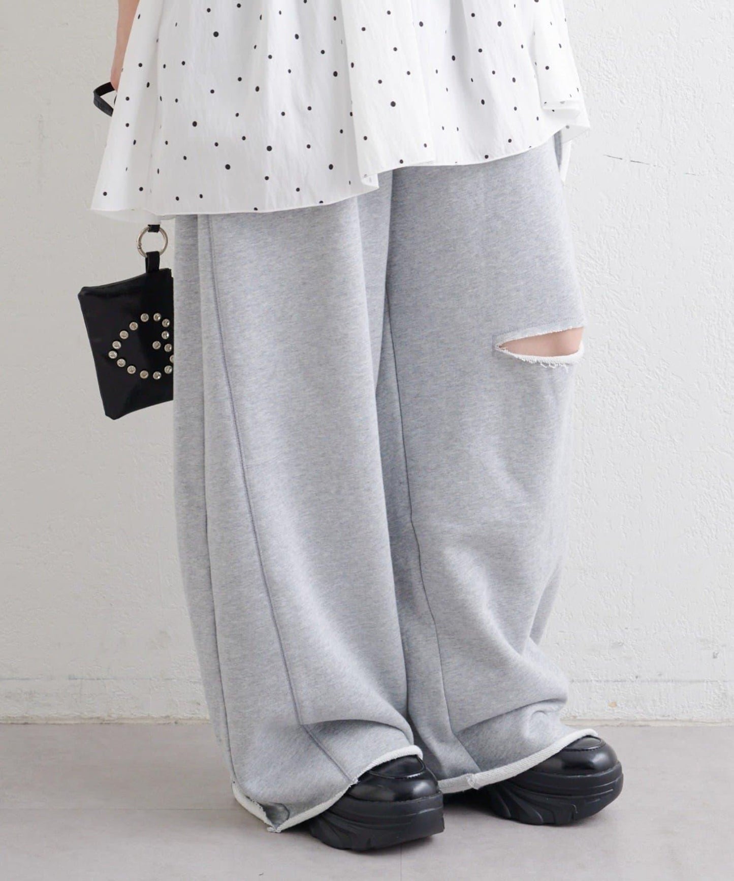 【w closet】蝴蝶結休閒褲