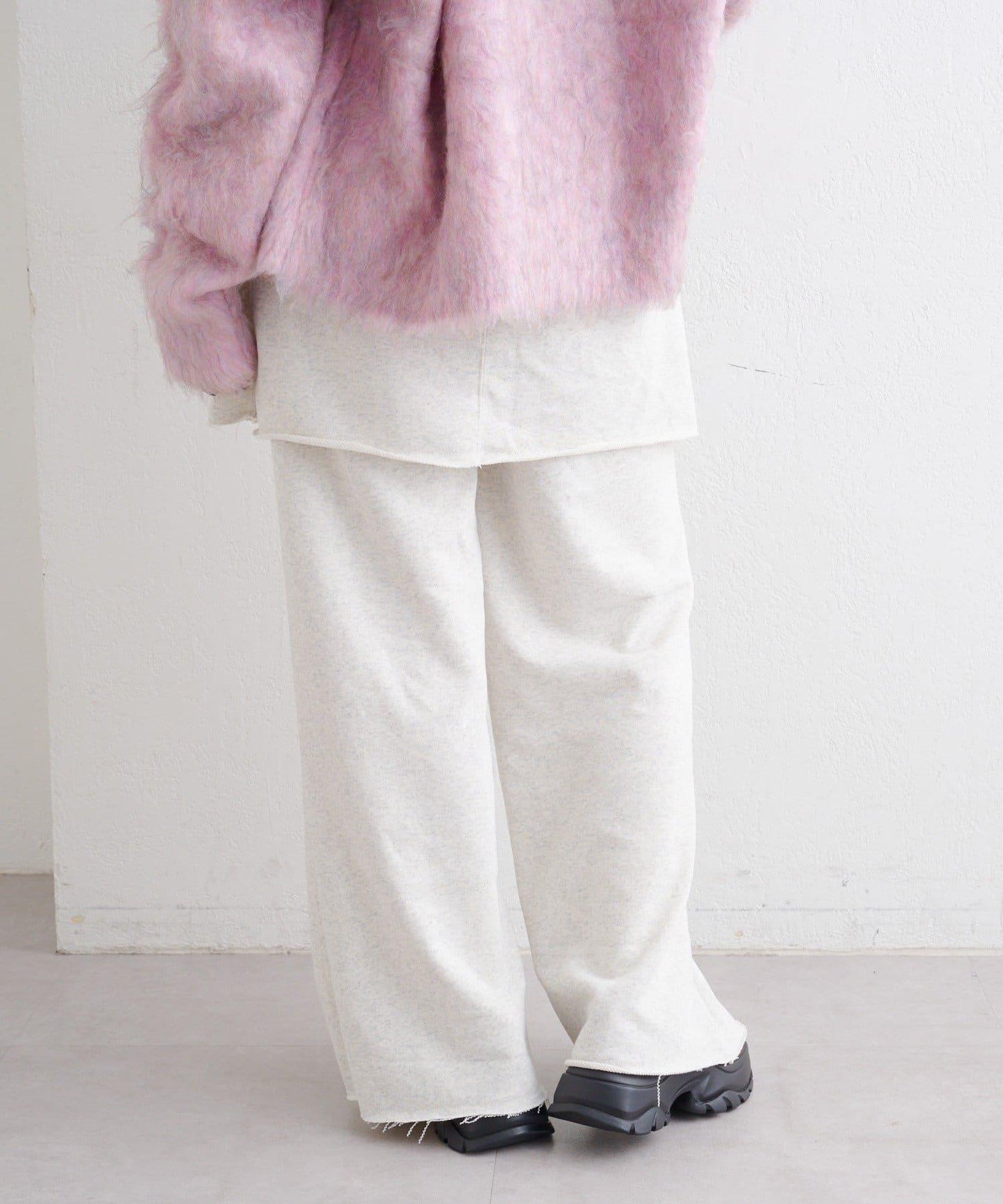 w closet 字母印花 衛衣面料 裙褲