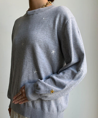 STAR刺繡針織衫