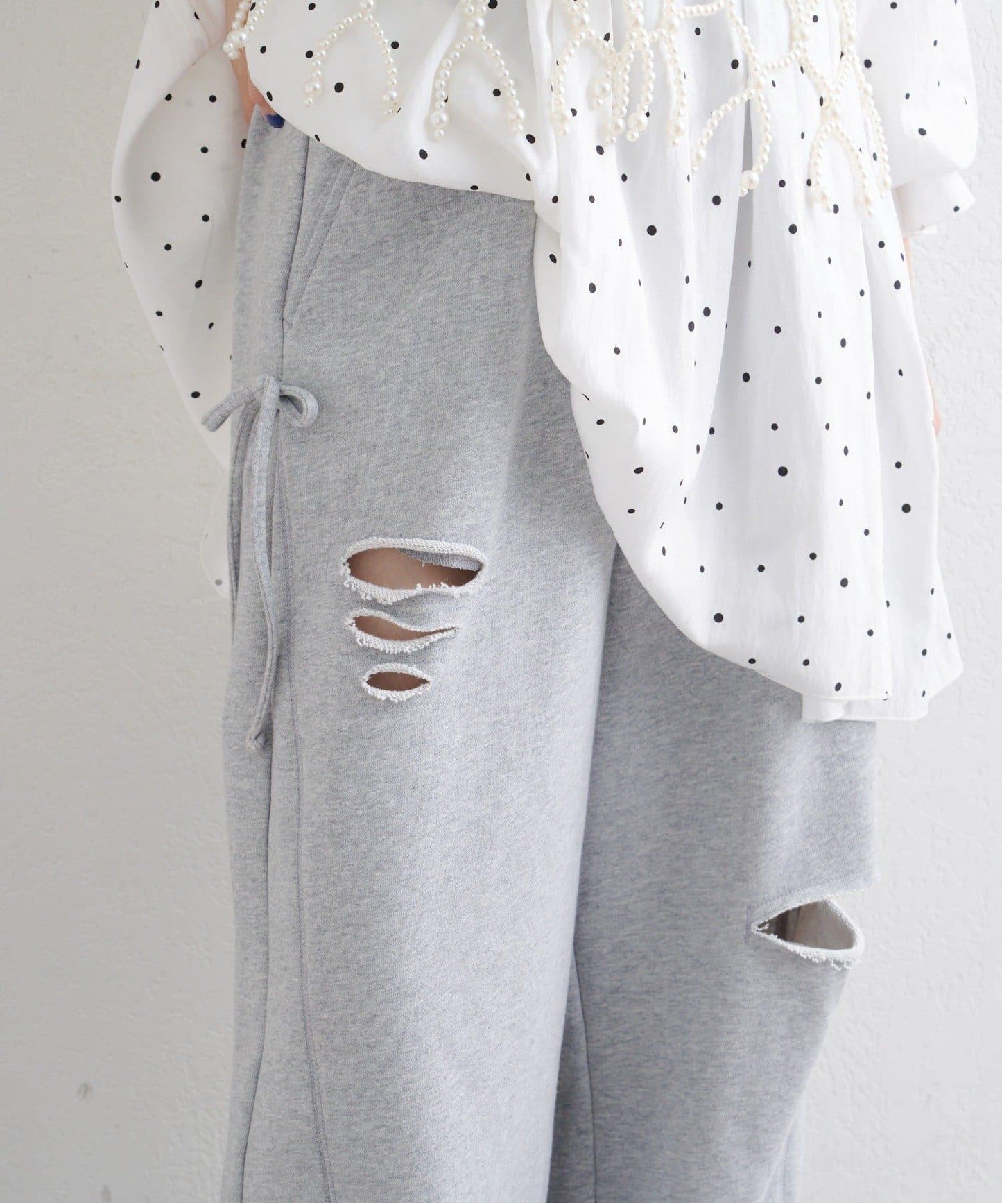 【w closet】蝴蝶結休閒褲