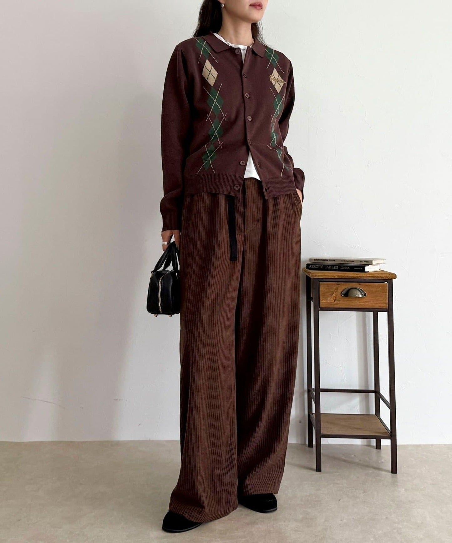 【GEVACO/ゲバコ】菱格針織開衫