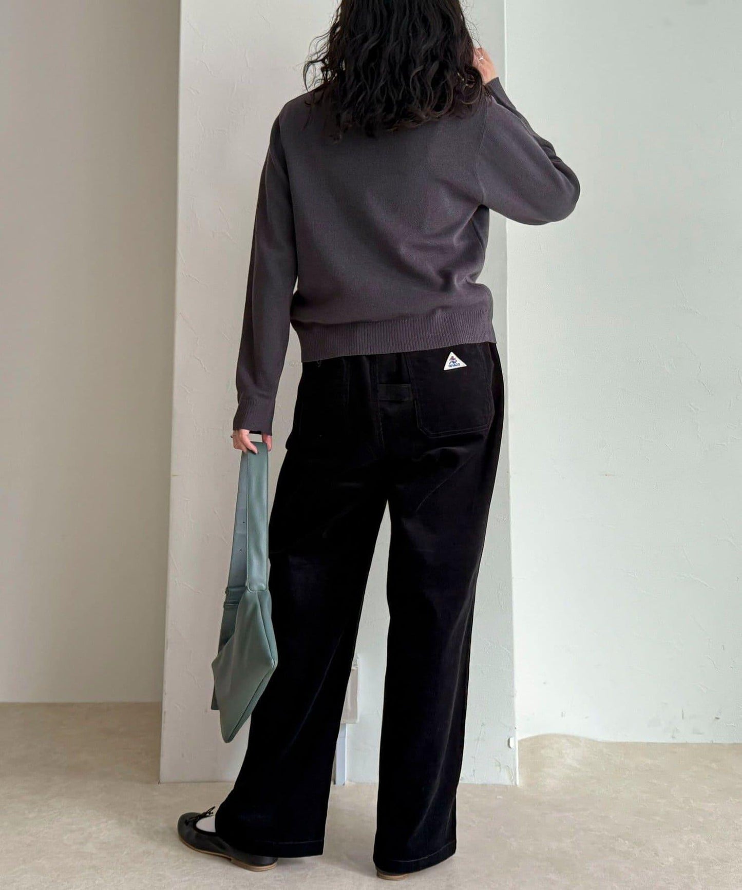 【GEVACO/ゲバコ】燈芯絨休閒寬腿褲