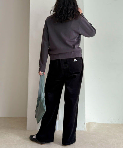 【GEVACO/ゲバコ】燈芯絨休閒寬腿褲