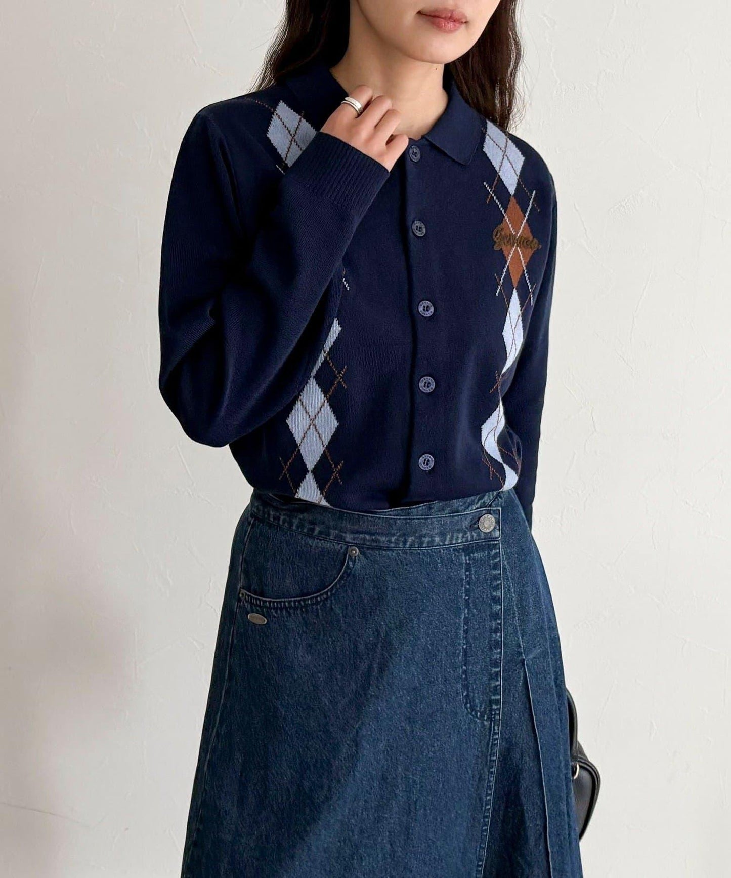 【GEVACO/ゲバコ】菱格針織開衫