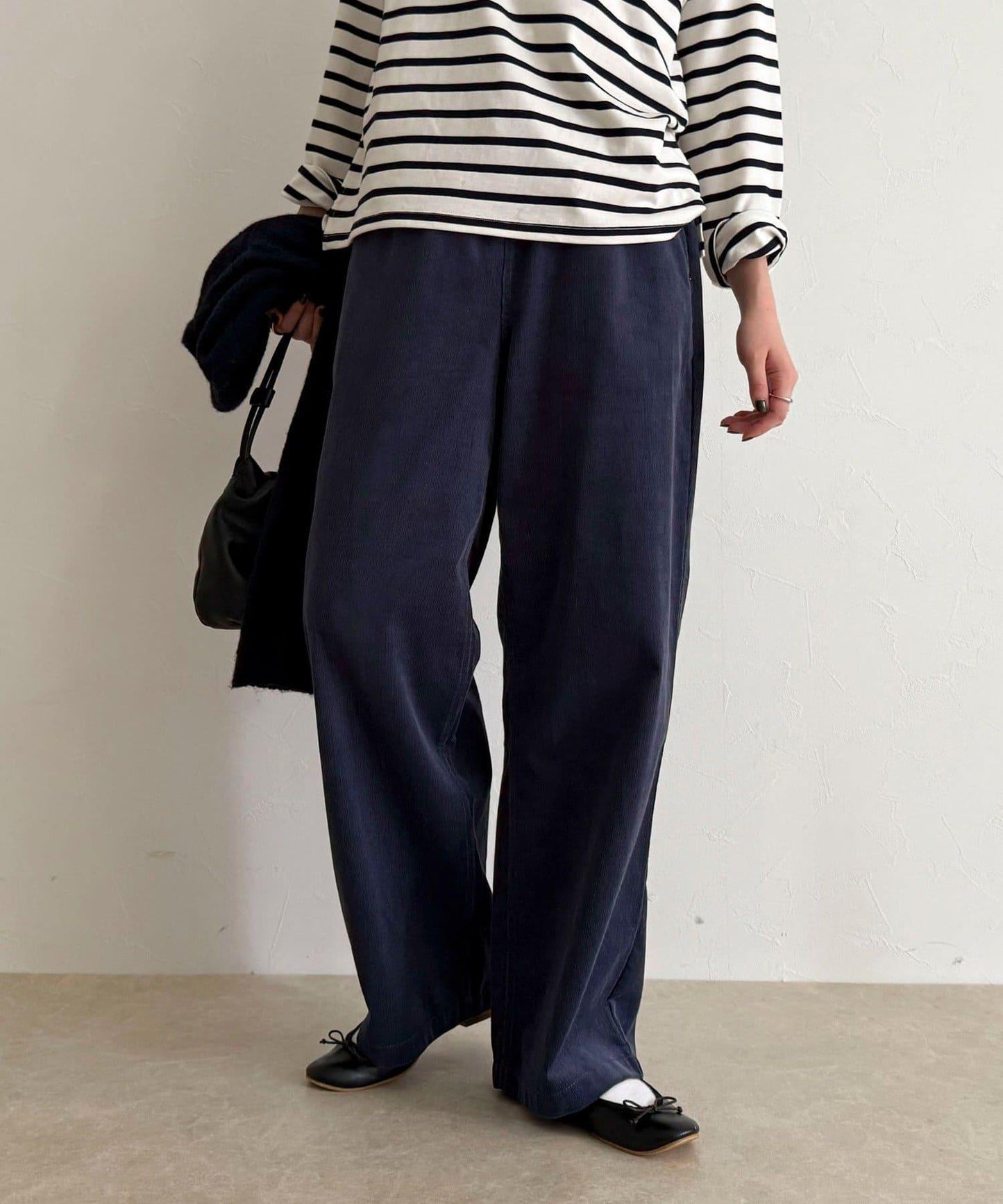 【GEVACO/ゲバコ】燈芯絨休閒寬腿褲